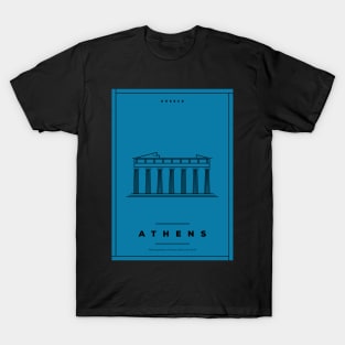 Athens Minimal Poster T-Shirt